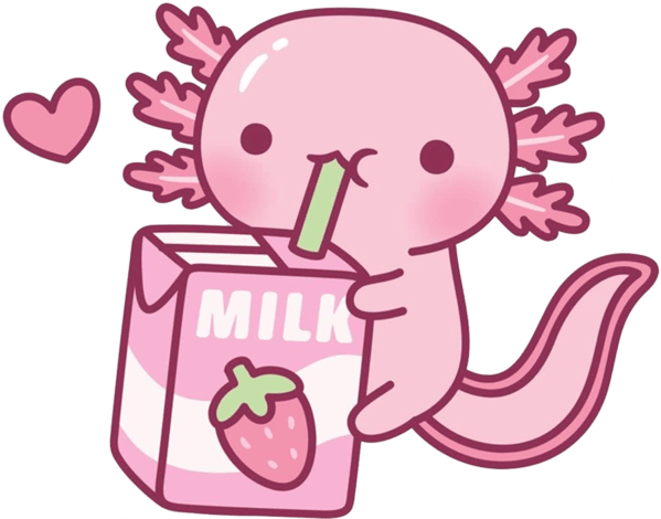 AxolotlDrink emote for Discord