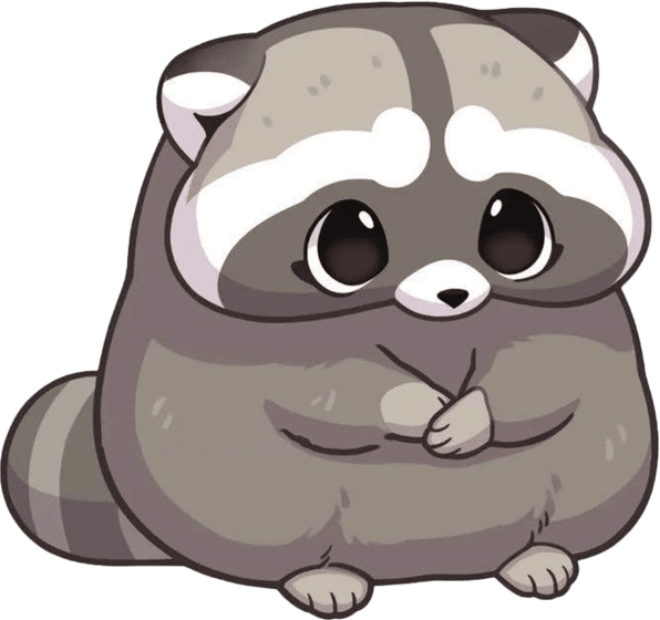 Racoon emote for Discord