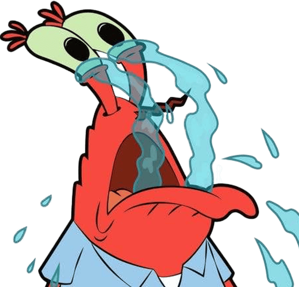 MrKrabsCrying emote for Discord
