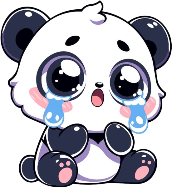 CutePandaCry emote for Discord