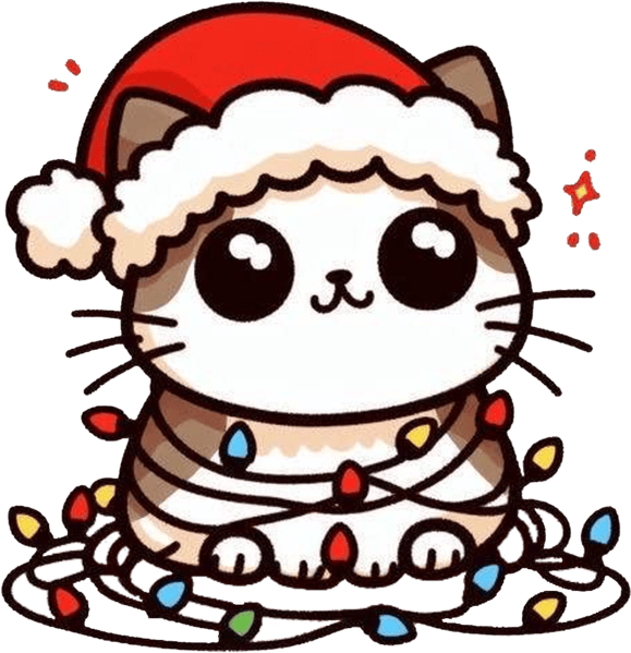 CuteChristmasCat emote for Discord