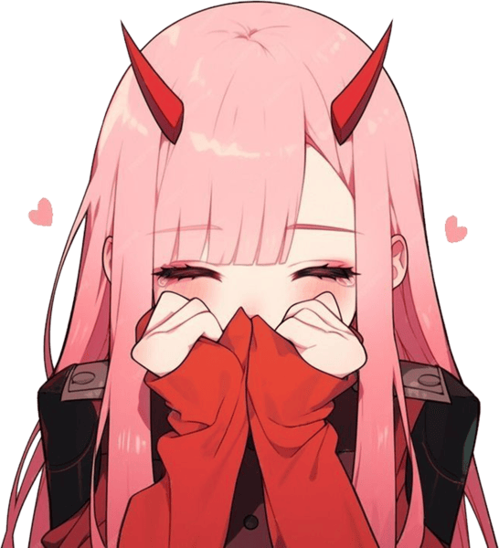 ZeroTwo_ShyLove emote for Discord