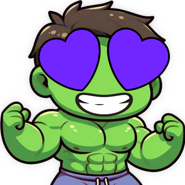 Hulk_HeartPurple emote for Discord