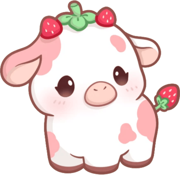 StrawberryCow emote for Discord