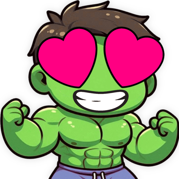 Hulk_HeartPink emote for Discord