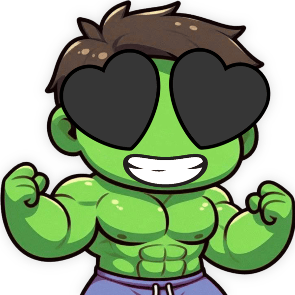 Hulk_HeartBlack emote for Discord