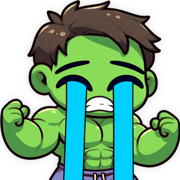 Hulk_Crying emote for Discord
