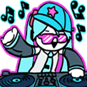 HatsuneMikuDJ emote for Discord