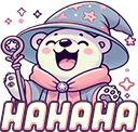 LaughingWitchBear emote for Discord