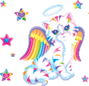 LisaFrankCat emote for Discord