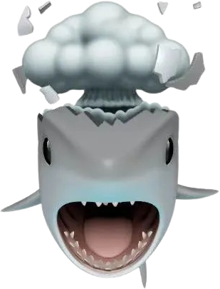 Exploding_Head_Shark emote for Discord