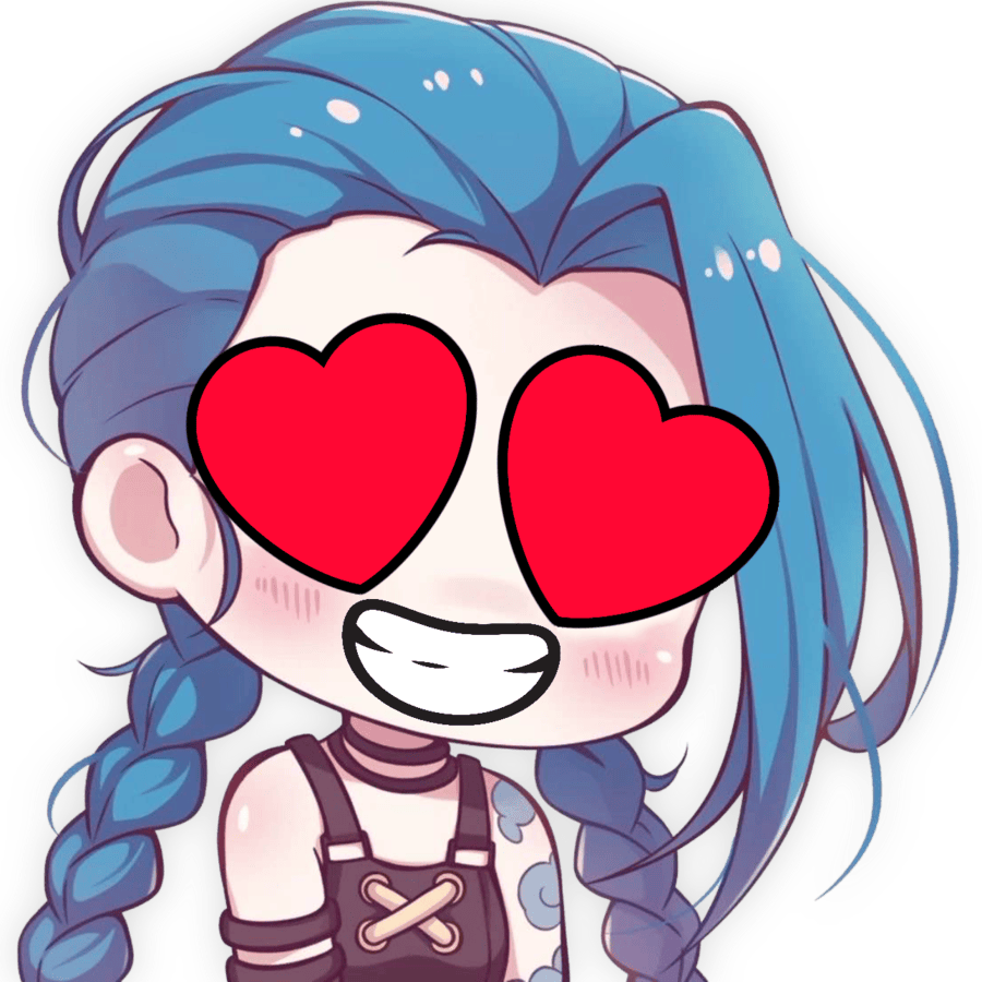Jinx_HeartRed emote for Discord