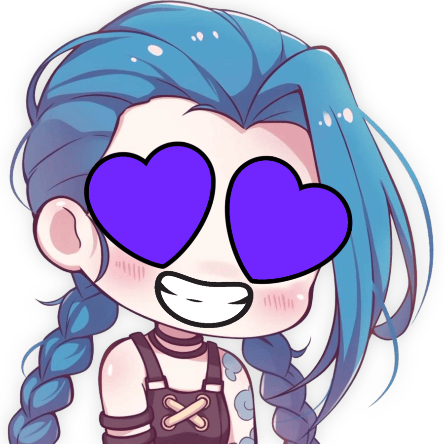 Jinx_HeartPurple emote for Discord