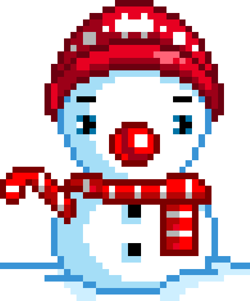 pixel_snowman emote for Discord