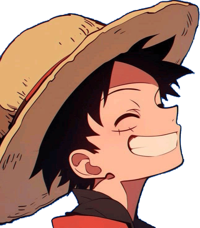 Luffy_SmileStare emote for Discord
