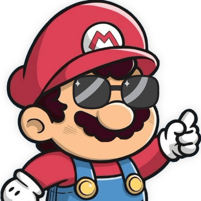 Mario_CoolGlasses emote for Discord