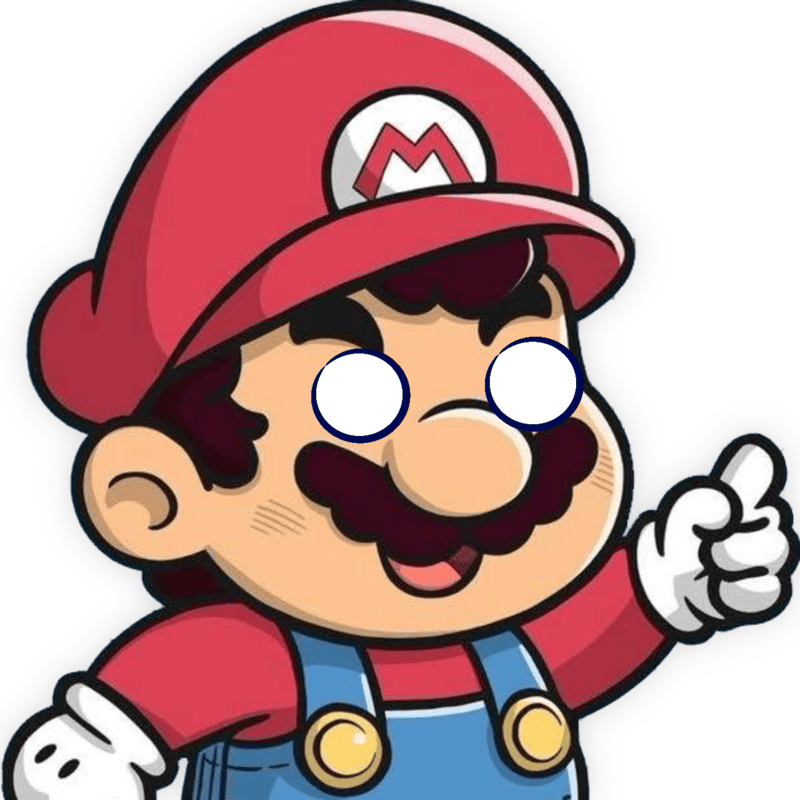 Mario_StareBlank emote for Discord