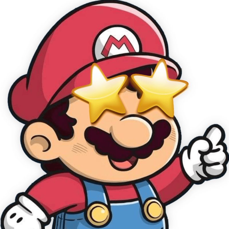 Mario_ShockedStars emote for Discord