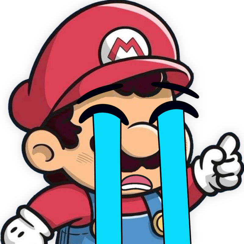 Mario_Crying emote for Discord
