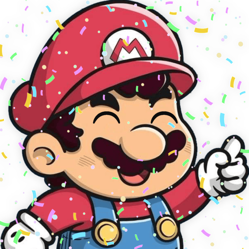 Mario_CelebrationSmile emote for Discord