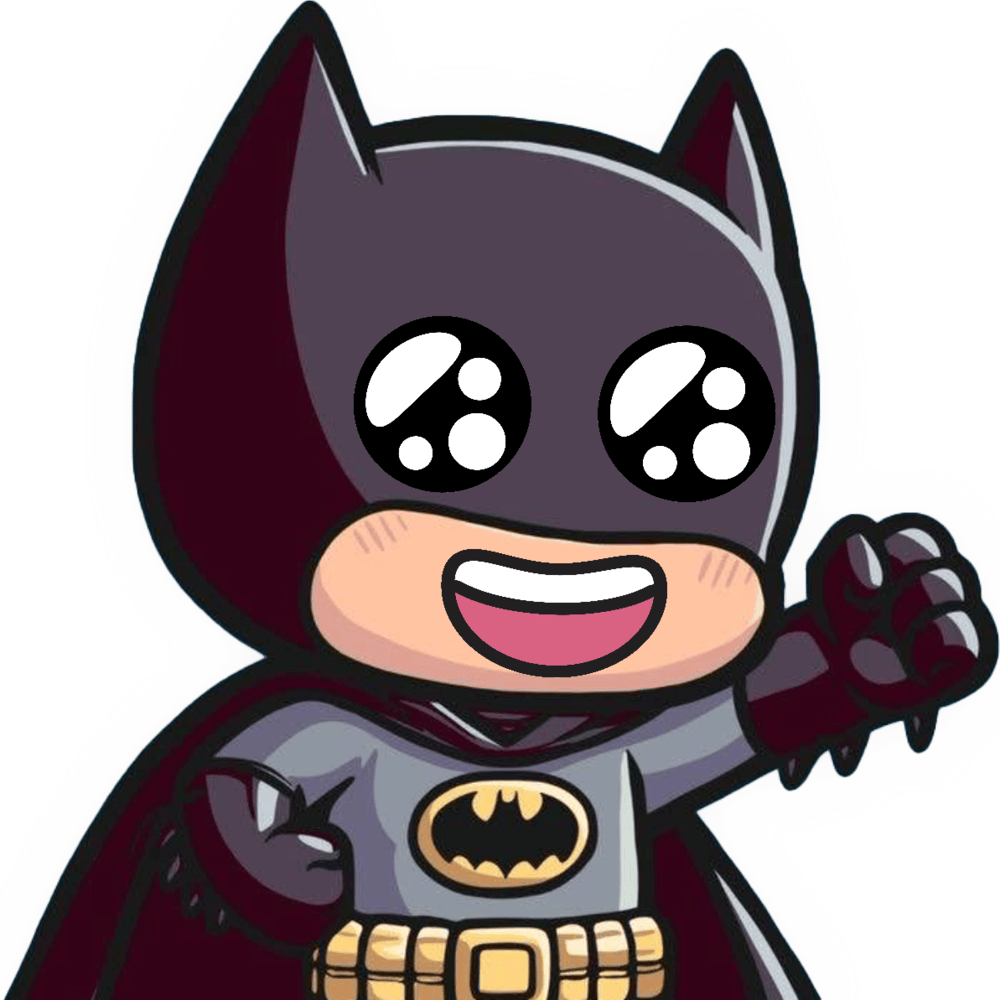 Batman_SmileAdorable emote for Discord