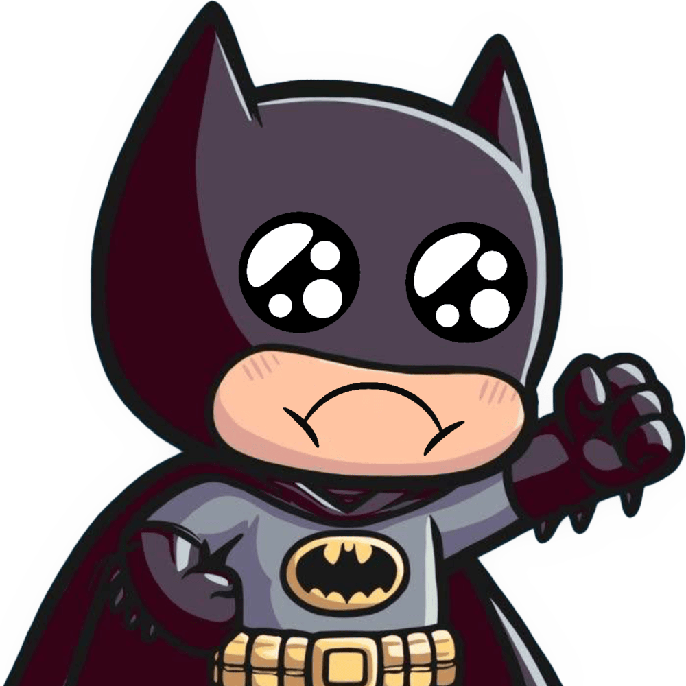 Batman_SadAdorable emote for Discord