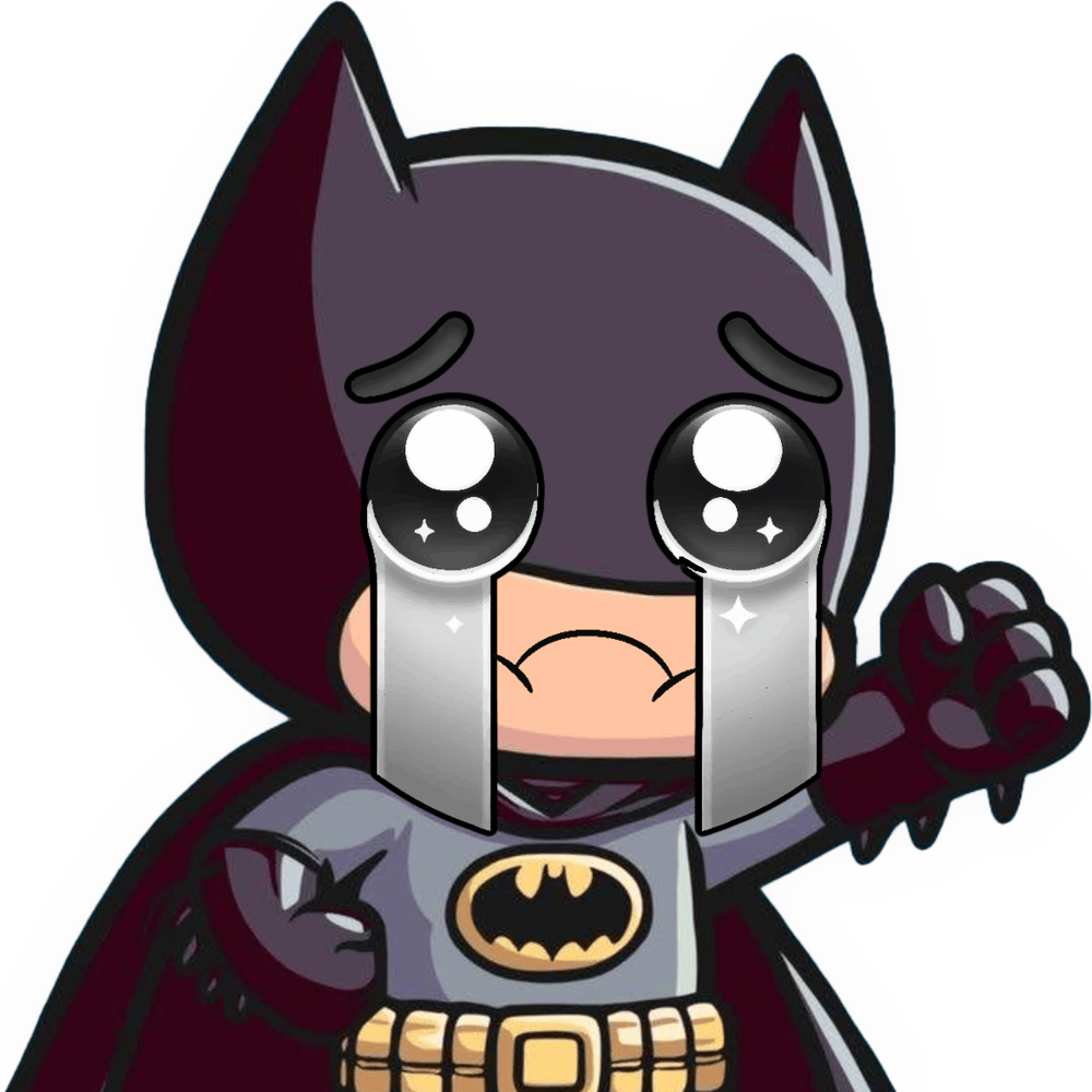 Batman_SadCrying emote for Discord