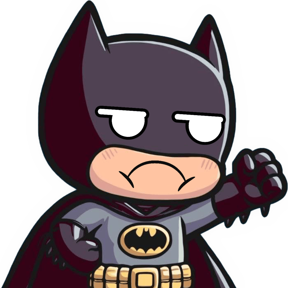 Batman_Annoyed emote for Discord