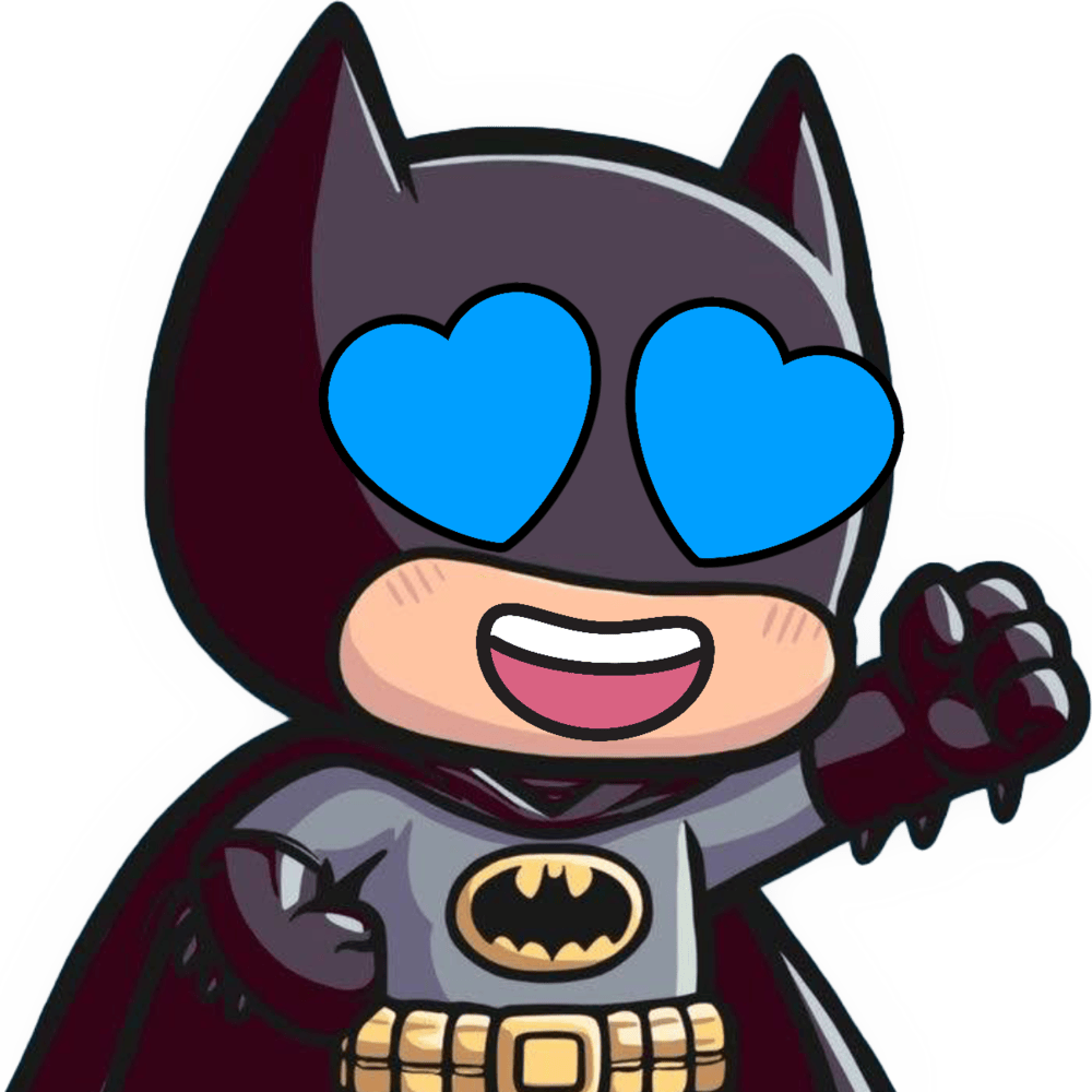 Batman_HeartBlueEyes emote for Discord