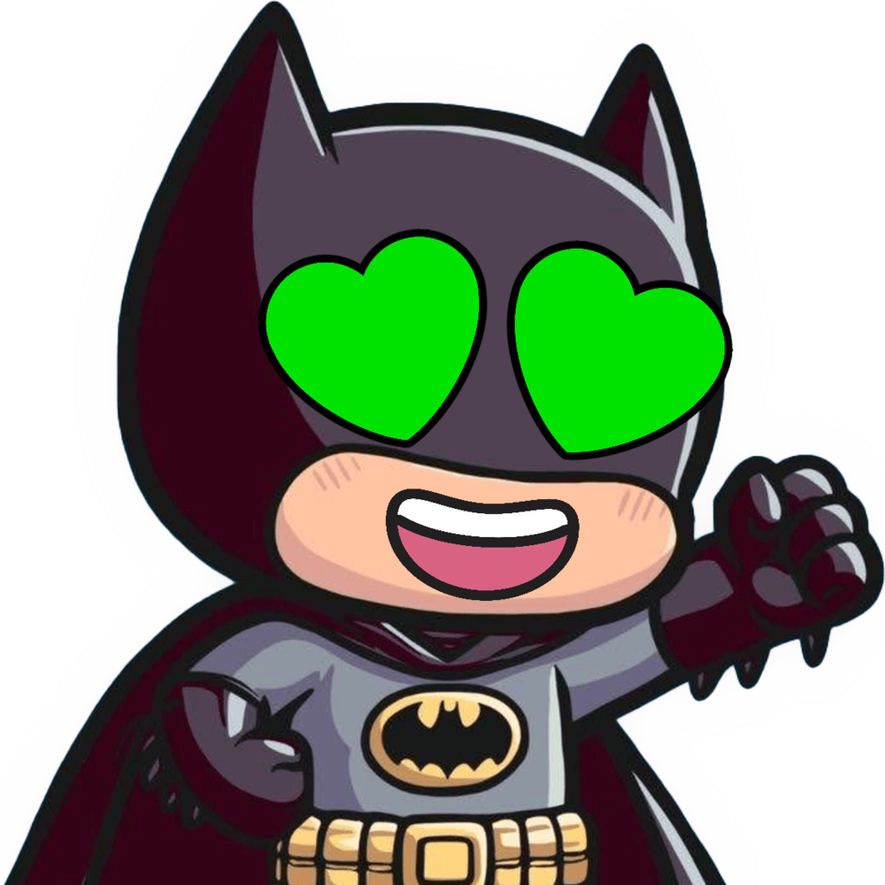 Batman_HeartGreenEyes emote for Discord