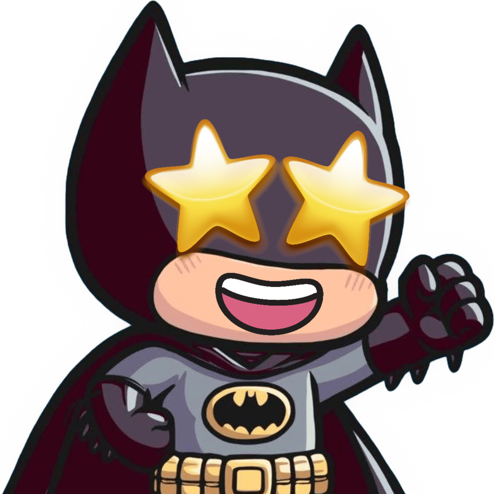 Batman_ShockedStar emote for Discord