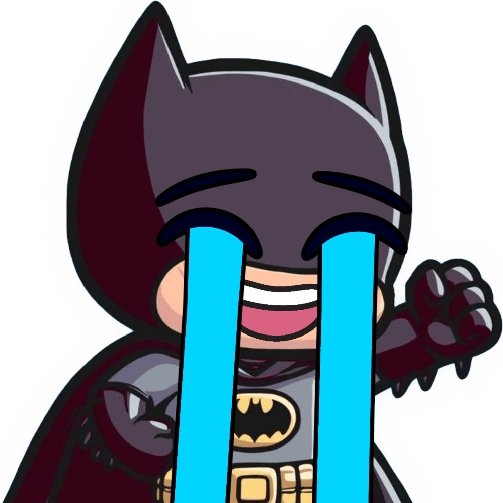 Batman_LaughCry emote for Discord