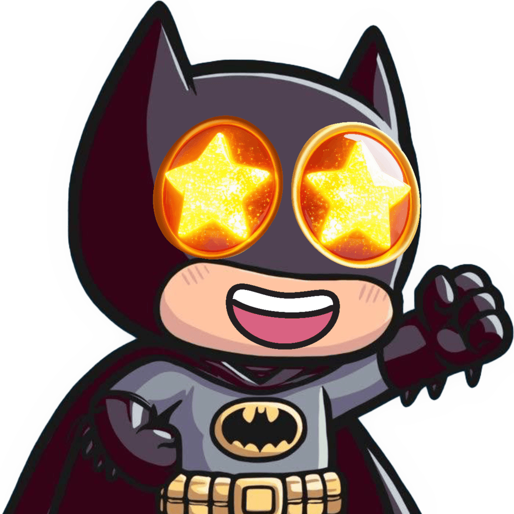 Batman_ShockedStar emote for Discord
