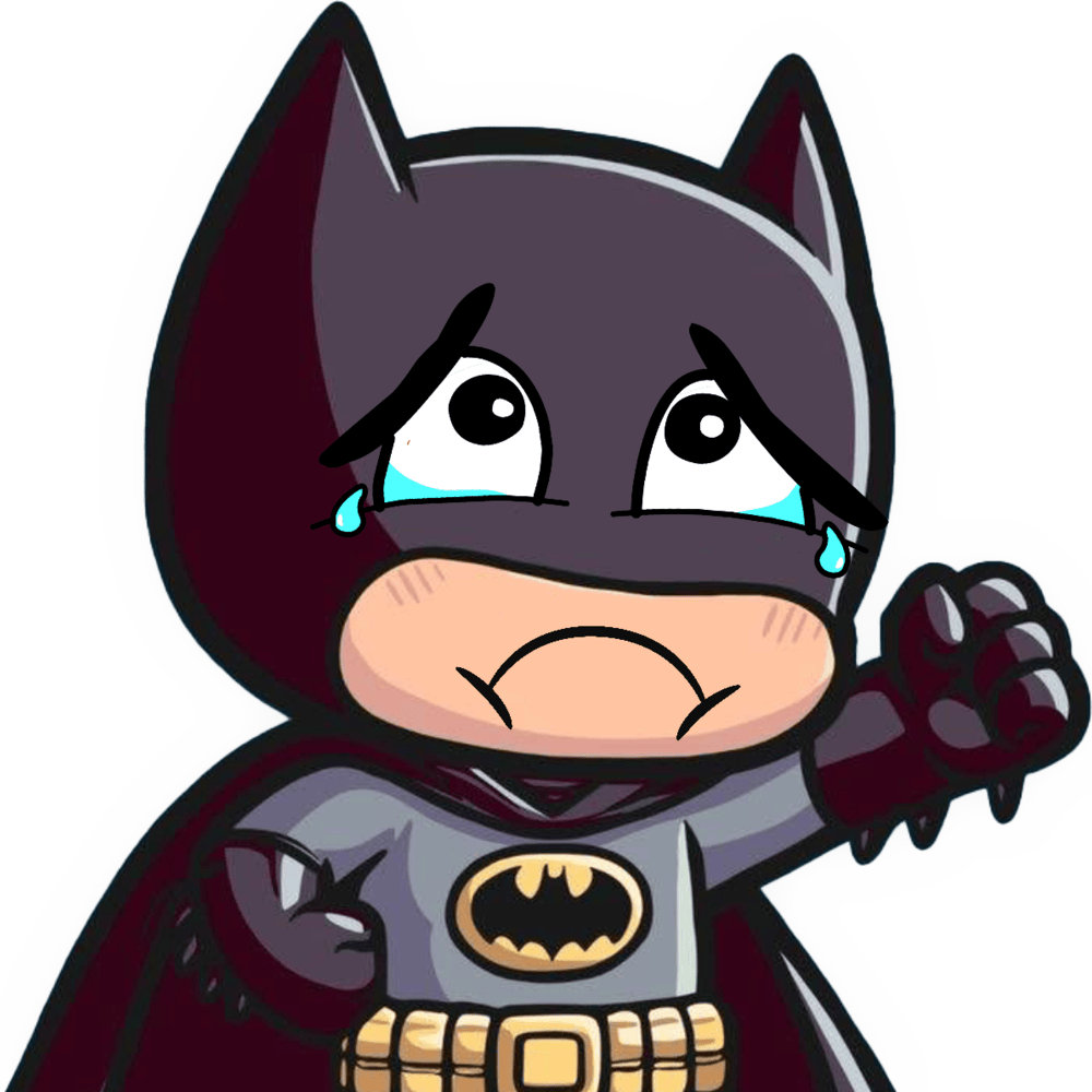Batman_Sad emote for Discord