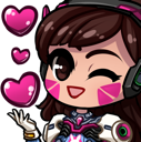 DvaHearts emote for Discord