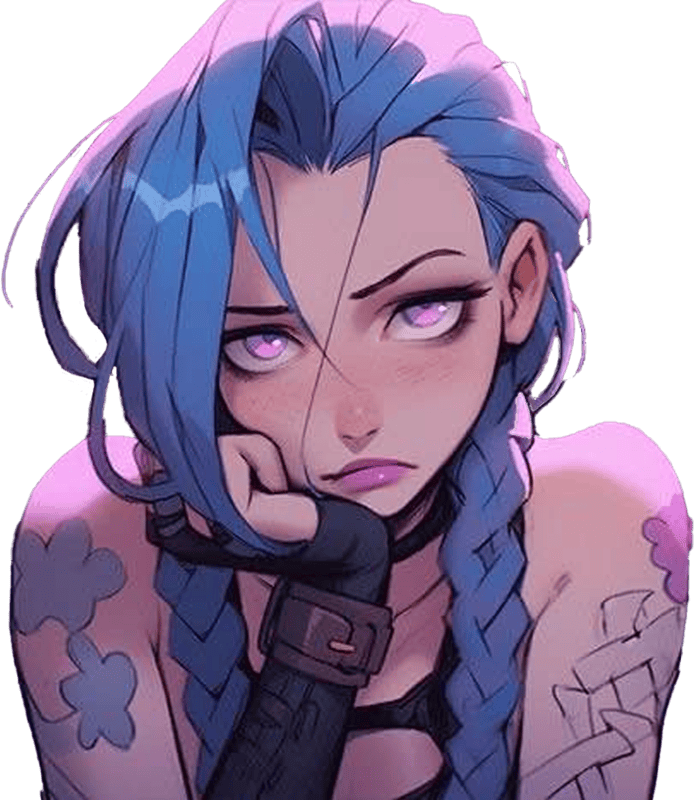 Jinx_Bored emote for Discord