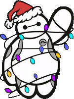 SantaBaymax emote for Discord