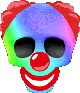 SkullClownRainbow emote for Discord