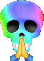 SkullRainbowPray emote for Discord