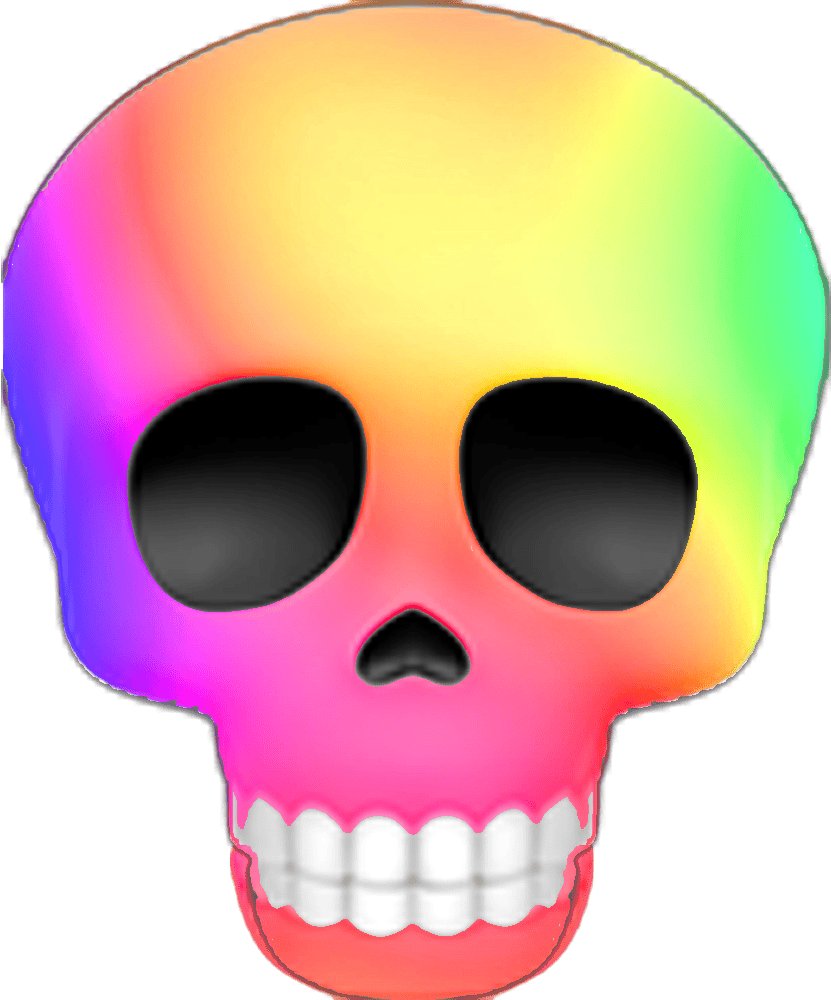 Skull_Rainbow emote for Discord