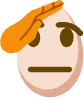 eggsalute emote for Discord