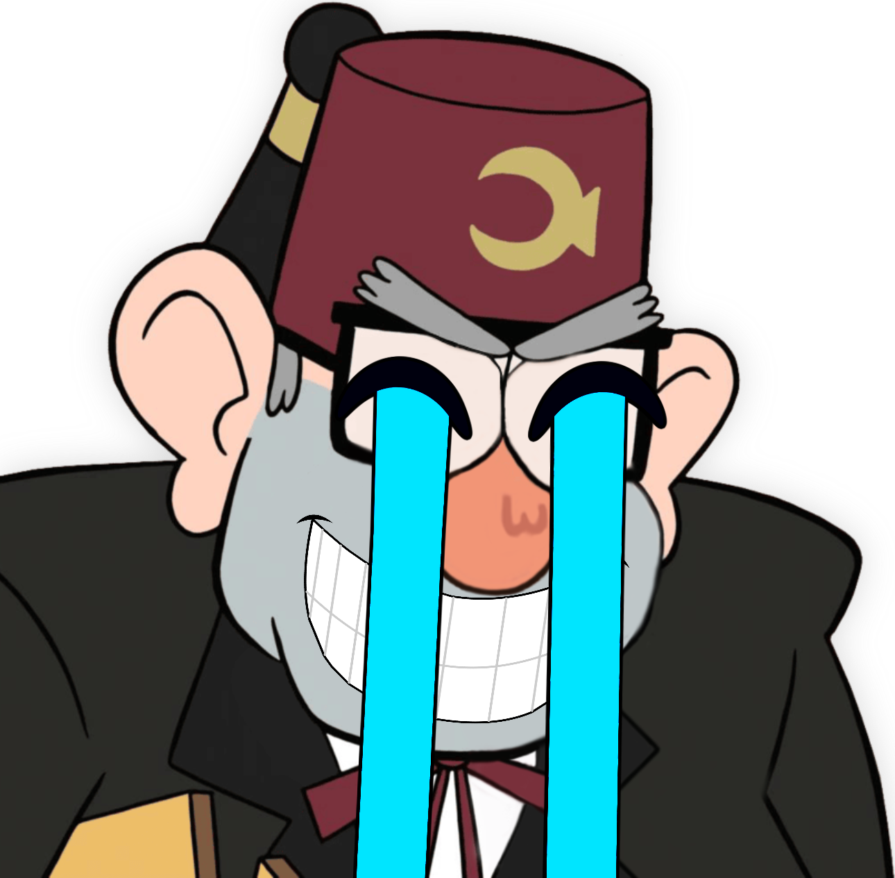 GrunkleStan_CryLaughing emote for Discord
