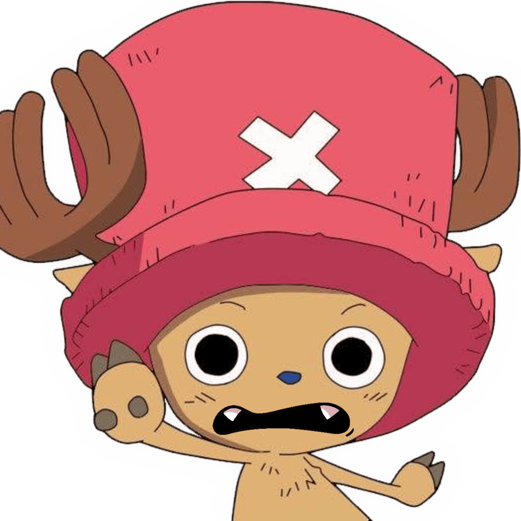 Chopper_ScaredConcerned emote for Discord