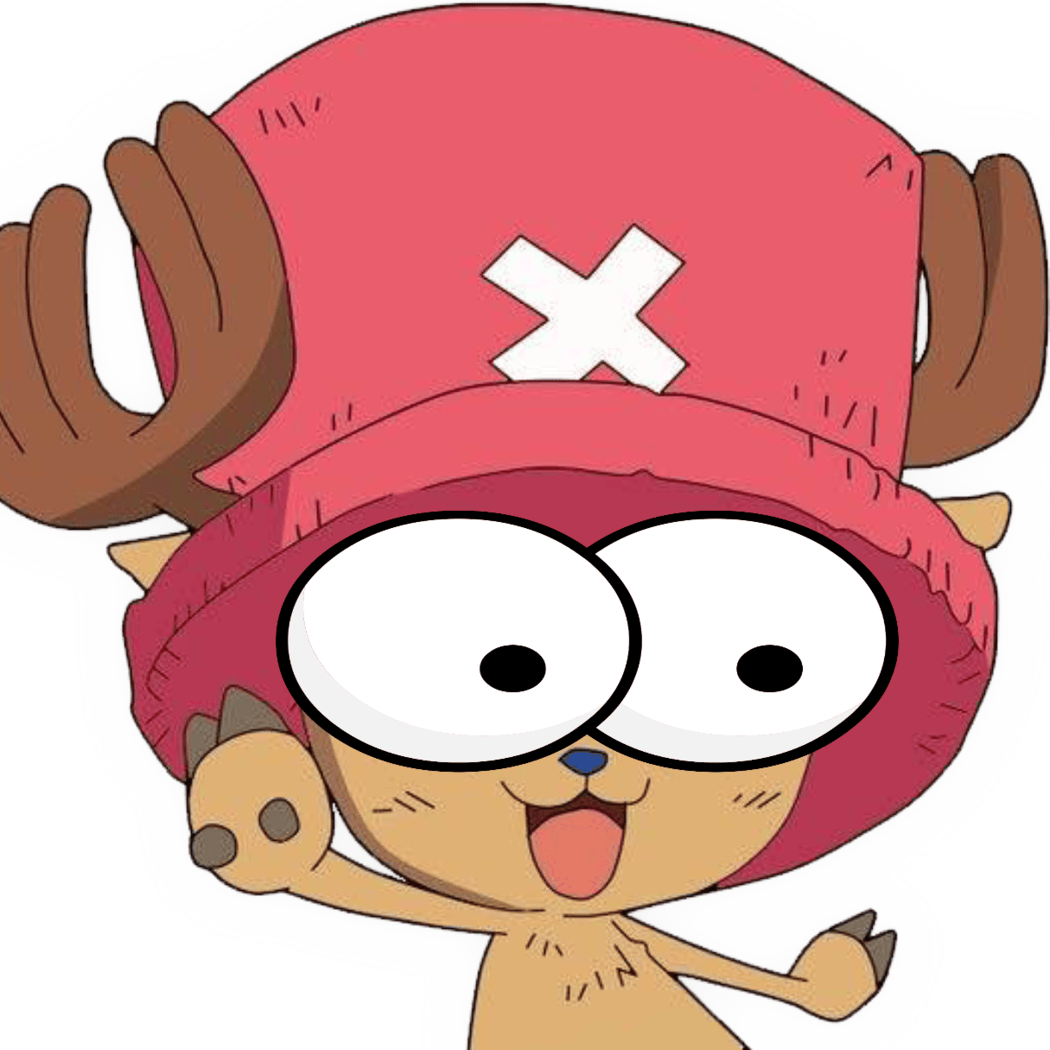 Chopper_ShockedStare emote for Discord