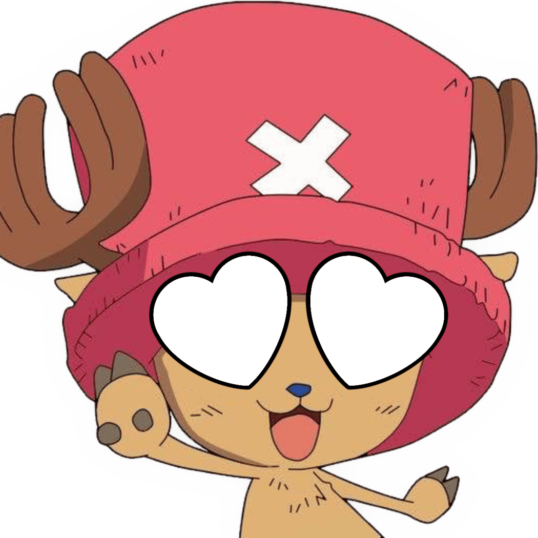 Chopper_HeartWhiteEyes emote for Discord