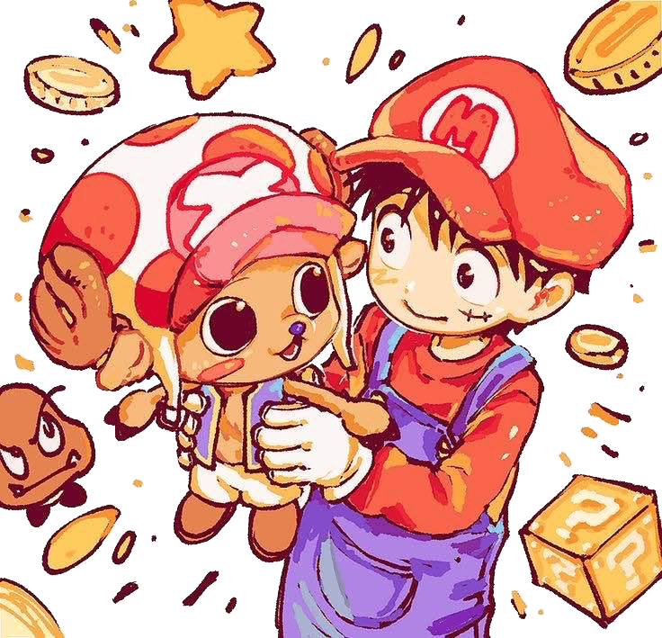 OnePieceXMario emote for Discord
