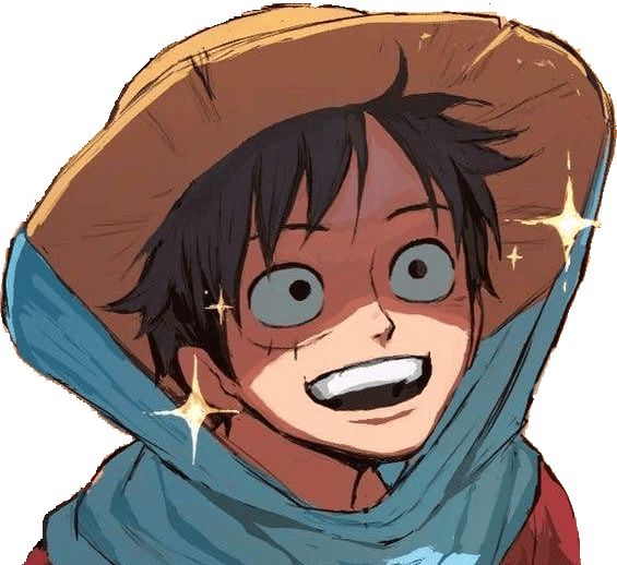 Luffy_Excited emote for Discord
