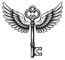 Vintagekeywithwings emote for Discord