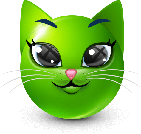 Joobi_Cat_Green emote for Discord