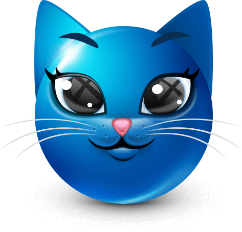 Joobi_Cat_Blue emote for Discord